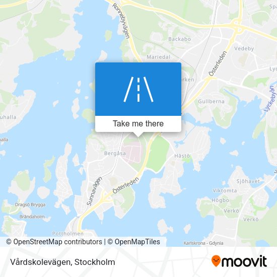 Vårdskolevägen map