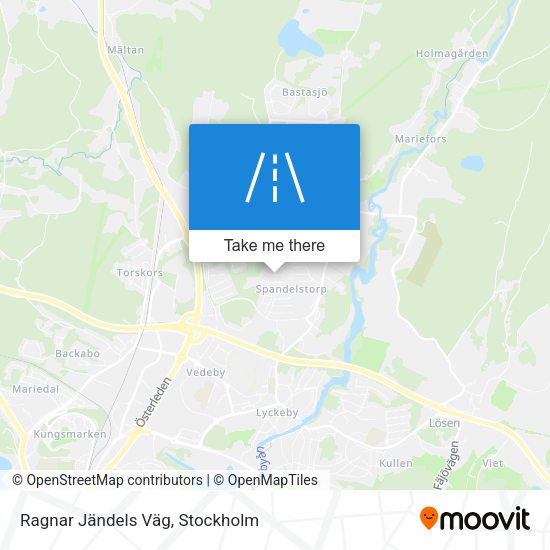 Ragnar Jändels Väg map
