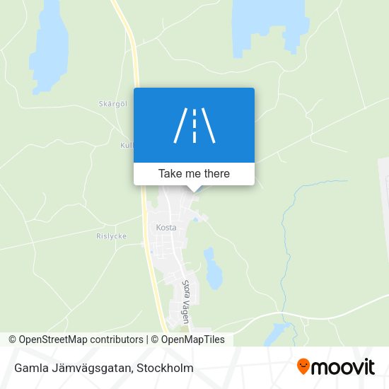 Gamla Jämvägsgatan map