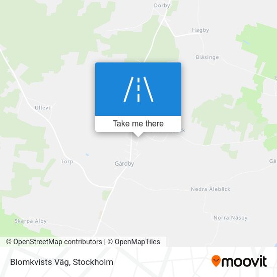Blomkvists Väg map