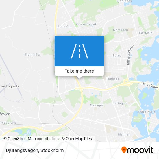 Djurängsvägen map