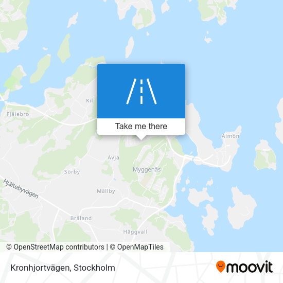 Kronhjortvägen map
