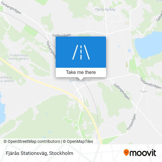 Fjärås Stationsväg map