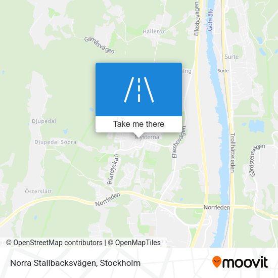 Norra Stallbacksvägen map