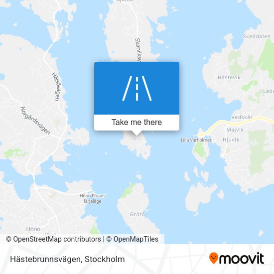 Hästebrunnsvägen map