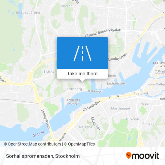 Sörhallspromenaden map