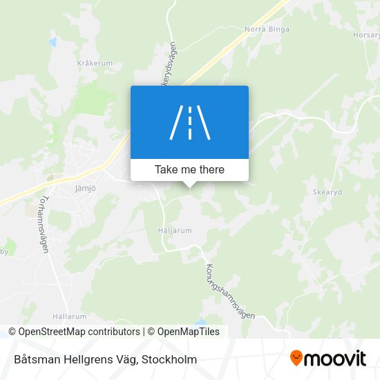 Båtsman Hellgrens Väg map
