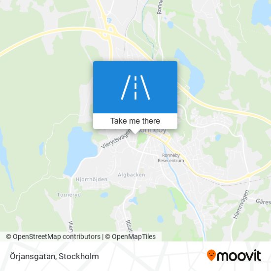 Örjansgatan map