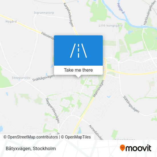 Båtyxvägen map
