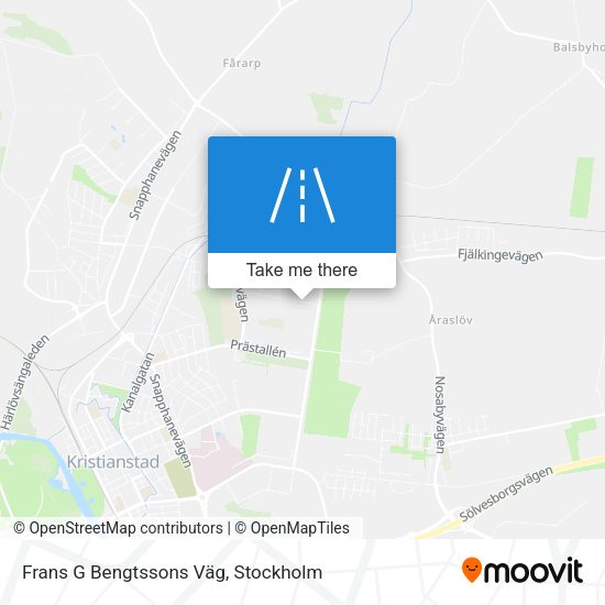 Frans G Bengtssons Väg map