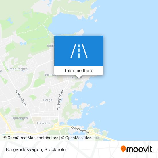 Bergauddsvägen map