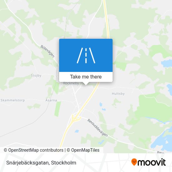Snärjebäcksgatan map