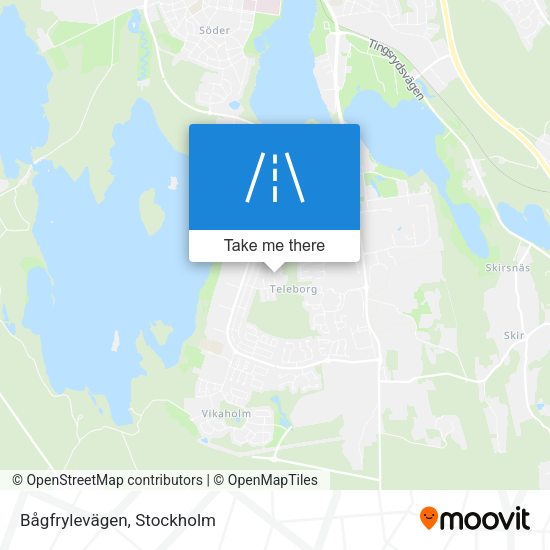 Bågfrylevägen map