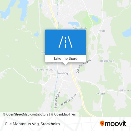 Olle Montanus Väg map