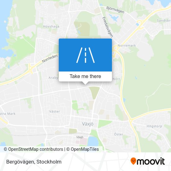 Bergövägen map
