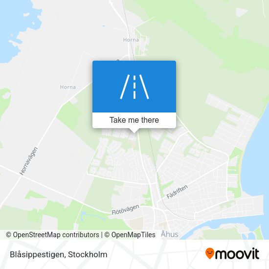 Blåsippestigen map