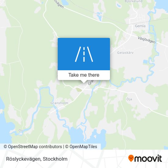 Röslyckevägen map
