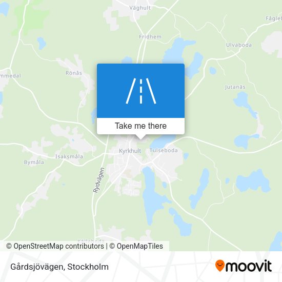 Gårdsjövägen map