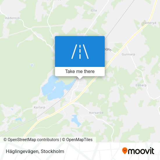 Häglingevägen map