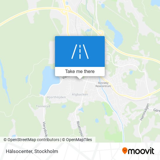 Hälsocenter map