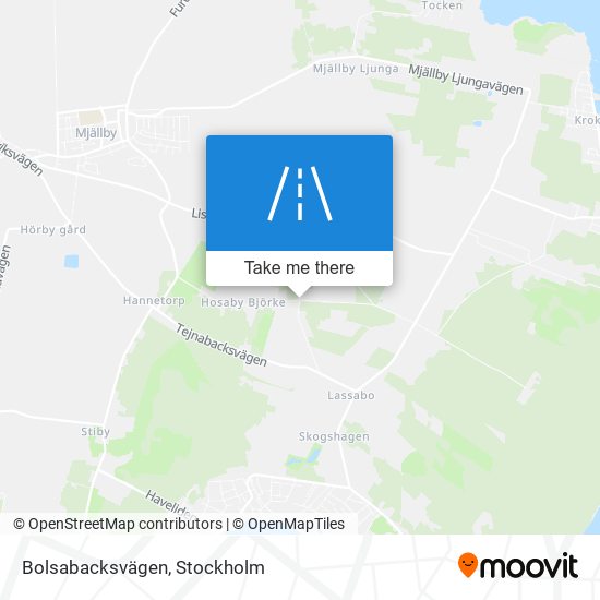 Bolsabacksvägen map