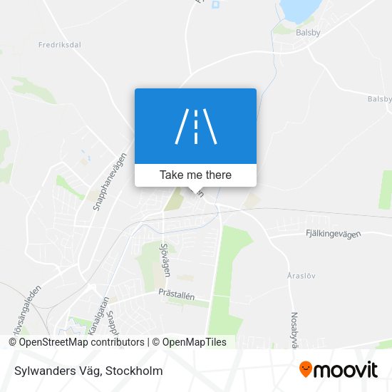 Sylwanders Väg map