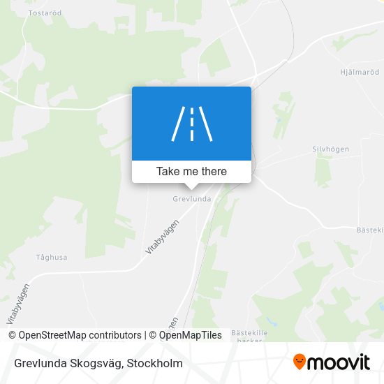 Grevlunda Skogsväg map