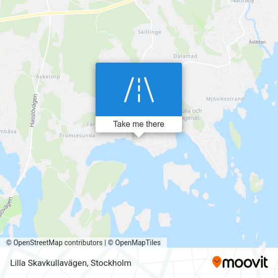 Lilla Skavkullavägen map
