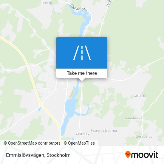 Emmislövsvägen map
