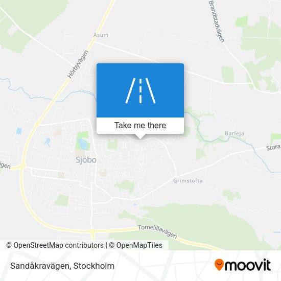 Sandåkravägen map