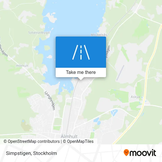 Simpstigen map