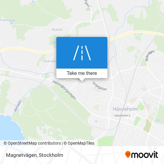 Magnetvägen map