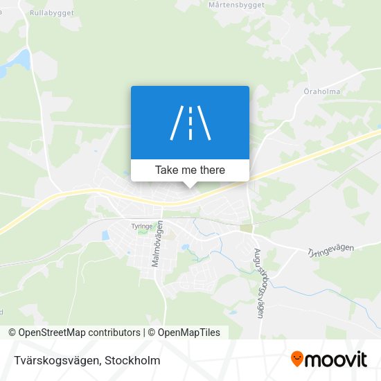 Tvärskogsvägen map