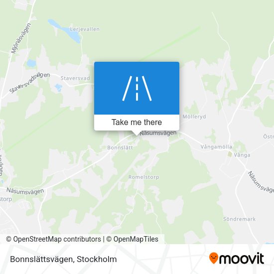 Bonnslättsvägen map