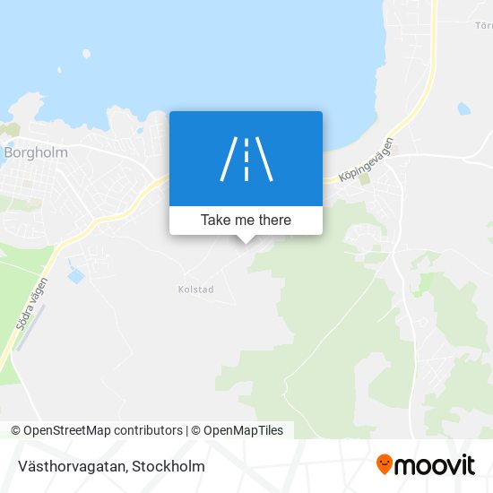 Västhorvagatan map