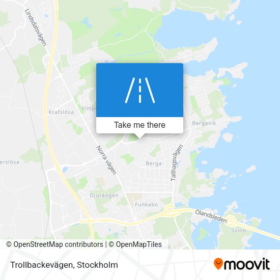 Trollbackevägen map