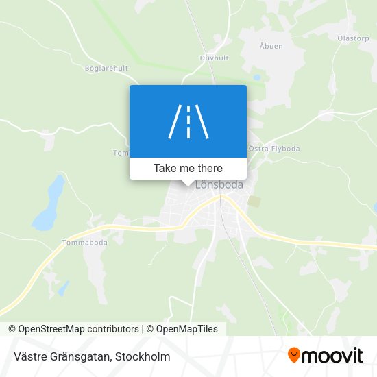 Västre Gränsgatan map