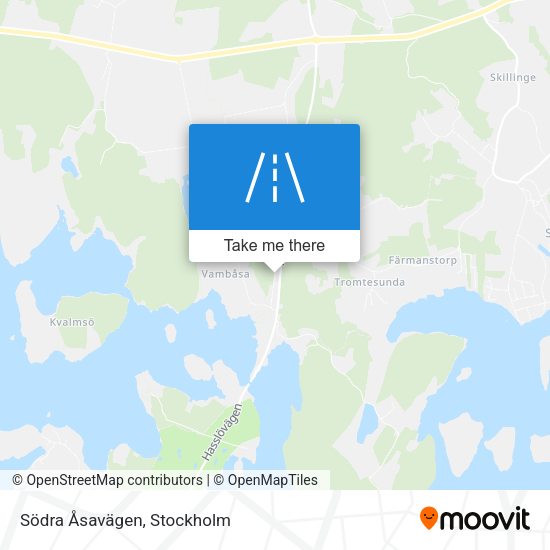 Södra Åsavägen map