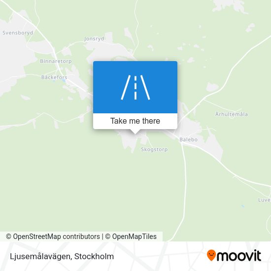 Ljusemålavägen map