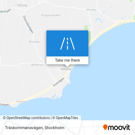 Träskommanavägen map