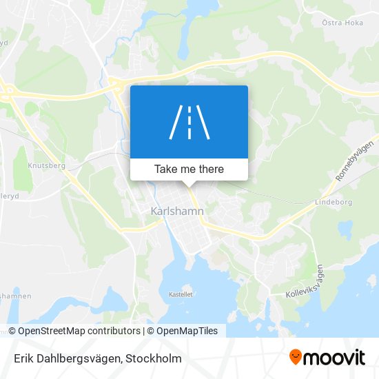 Erik Dahlbergsvägen map