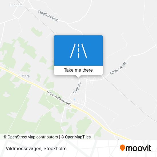 Vildmossevägen map