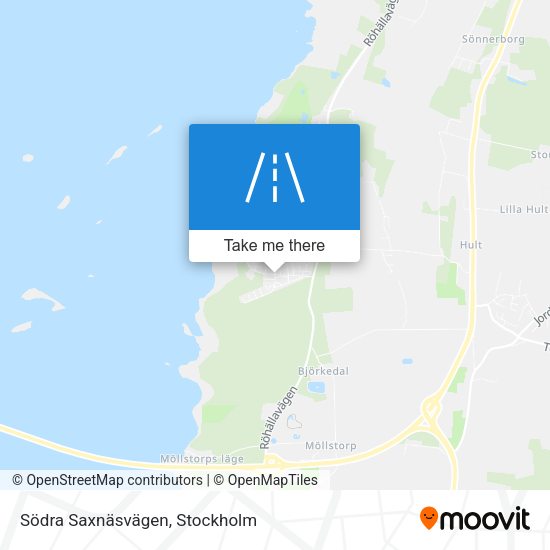Södra Saxnäsvägen map