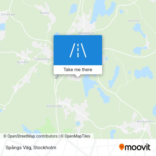 Spångs Väg map
