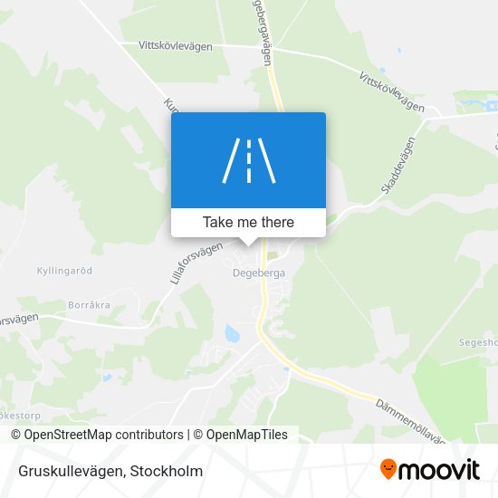 Gruskullevägen map