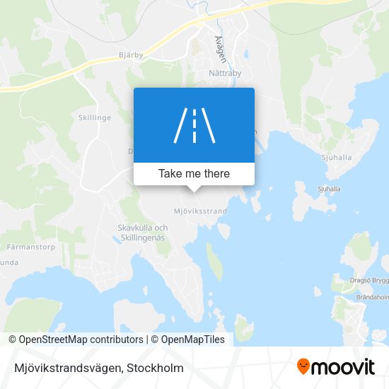 Mjövikstrandsvägen map