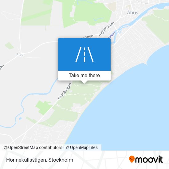 Hönnekullsvägen map