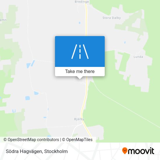 Södra Hagvägen map