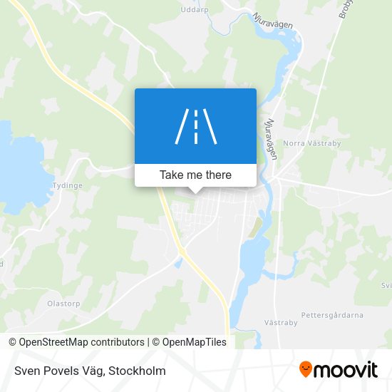 Sven Povels Väg map