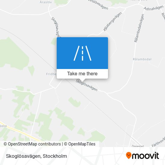 Skoglösavägen map